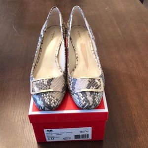 Snake Skin Print Heels from Coach!